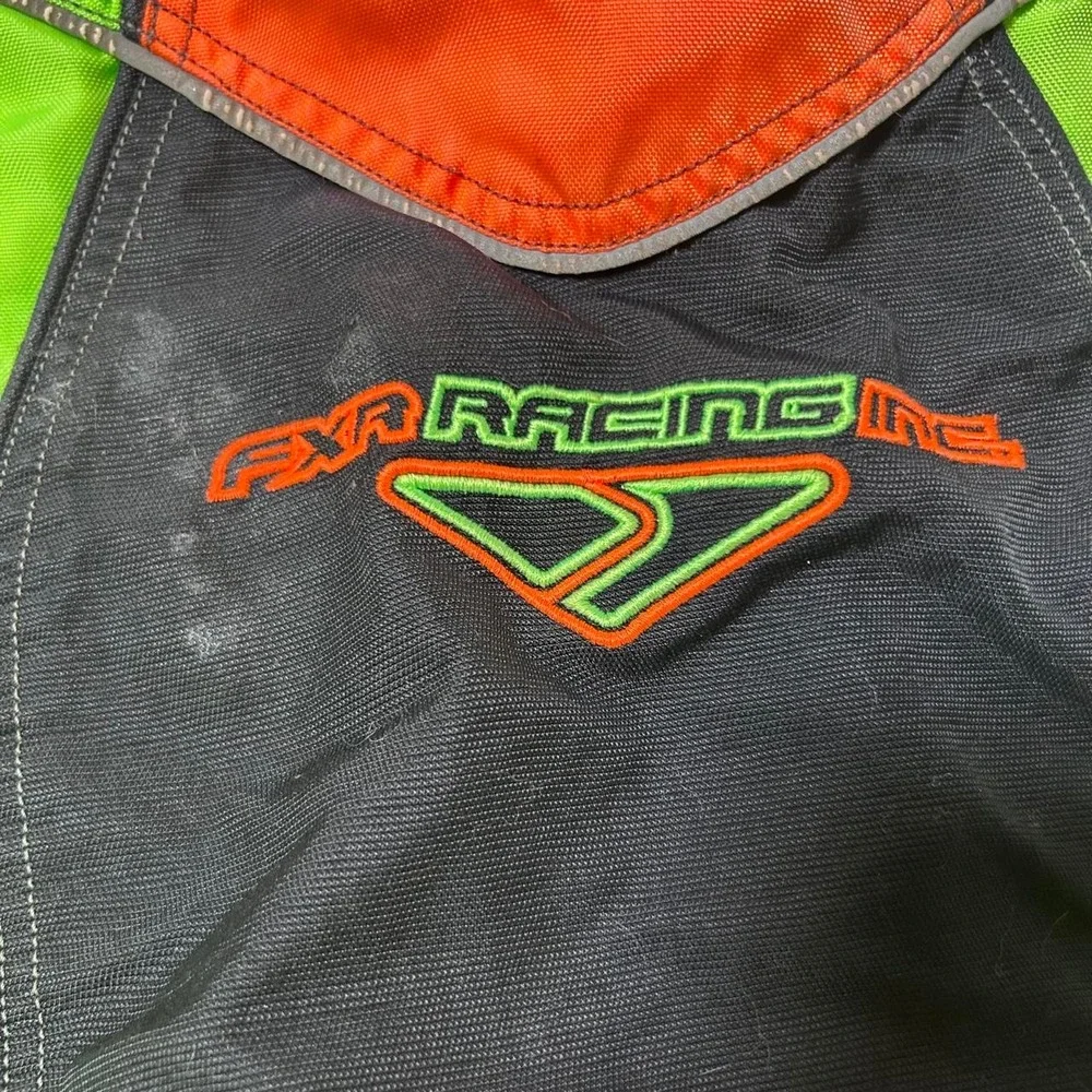 Fox Racing Snowmobile Jacket Coat NEON kids SIZE 6 FXR